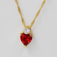 Heart Red Pendant Necklace - jackandjillsonlineshop