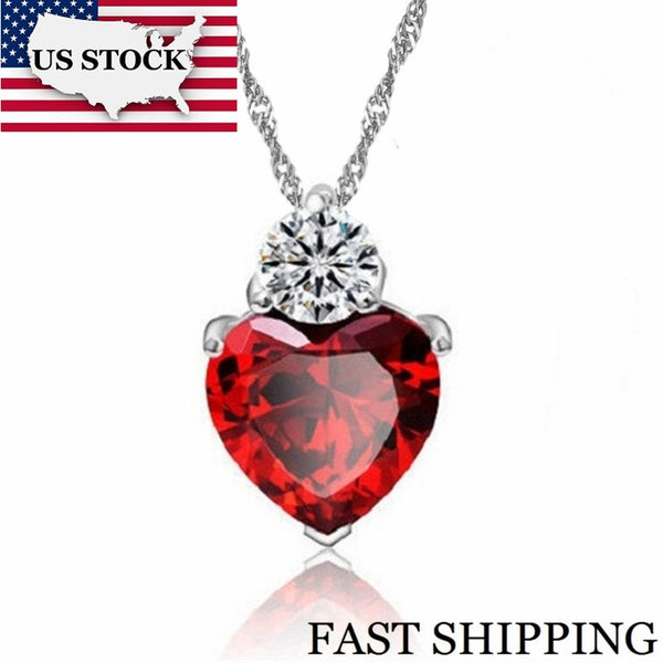 Heart Red Pendant Necklace - jackandjillsonlineshop