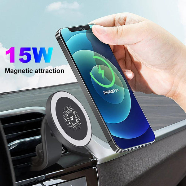 15W Magnetic Car Wireless Charger/IPhone/12/13 - jackandjillsonlineshop