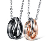 Stainless Steel Interlocking Necklace - jackandjillsonlineshop