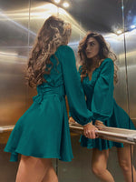 Elegant V Neck Mini Dress/2 Colors - jackandjillsonlineshop
